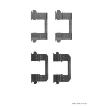 Kit d'accessoires, plaquette de frein à disque HERTH+BUSS JAKOPARTS J3661030 pour SUZUKI KIZASHI 2.4 - 178cv