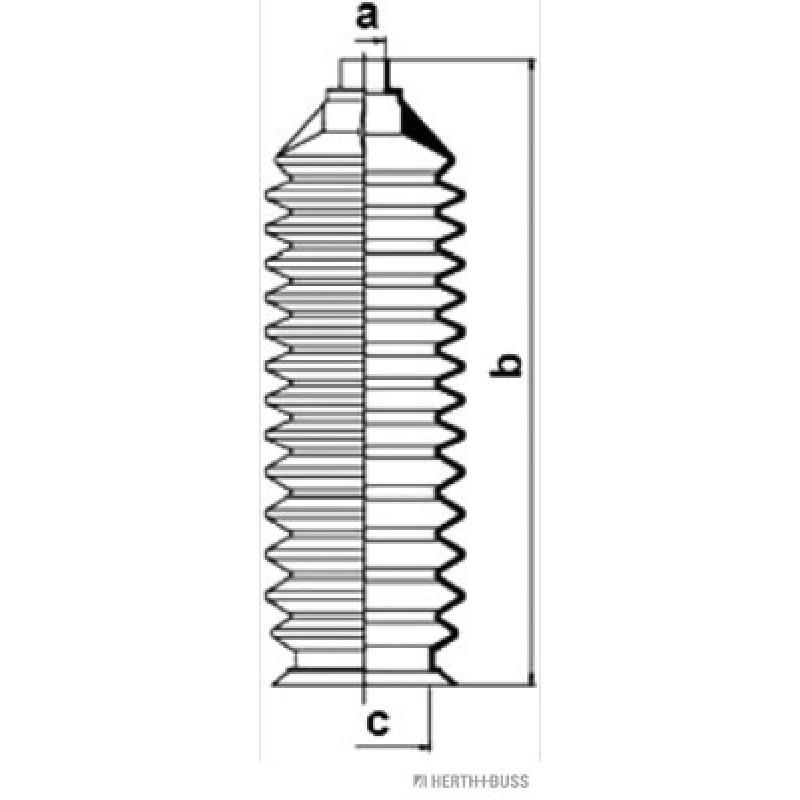 Joint-soufflet, direction HERTH+BUSS JAKOPARTS J4103010 - Visuel 1