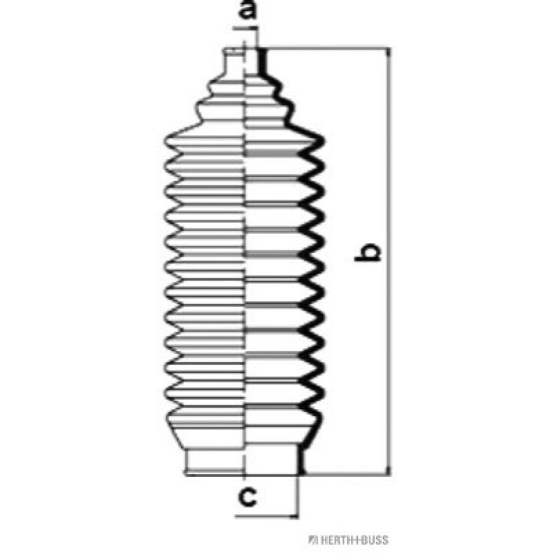 Joint-soufflet, direction HERTH+BUSS JAKOPARTS J4105002 - Visuel 1