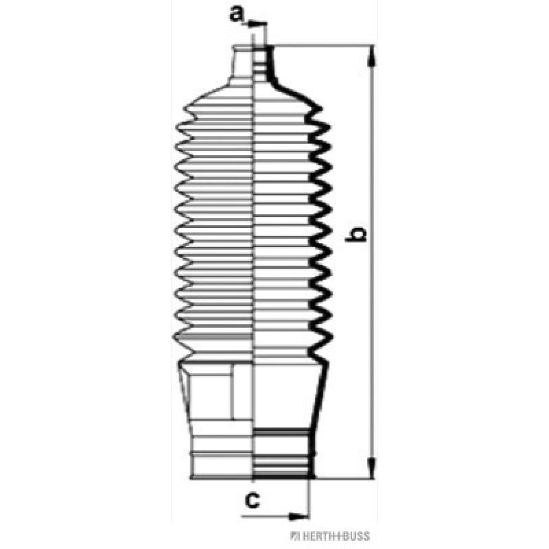 Joint-soufflet, direction HERTH+BUSS JAKOPARTS J4106004 - Visuel 1