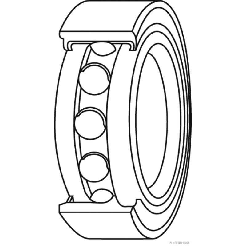 Roulement de roue arrière HERTH+BUSS JAKOPARTS J4718004 - Visuel 1