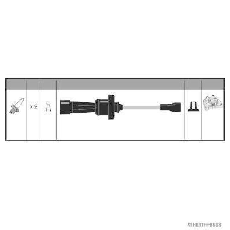 Kit de câbles d'allumage HERTH+BUSS JAKOPARTS J5380310 - Visuel 1
