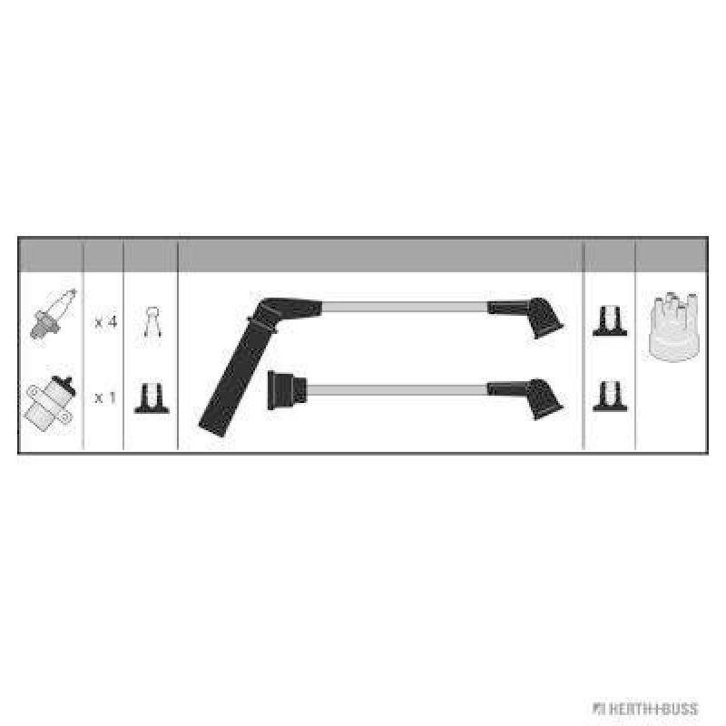 Kit de câbles d'allumage HERTH+BUSS JAKOPARTS J5380500 - Visuel 1