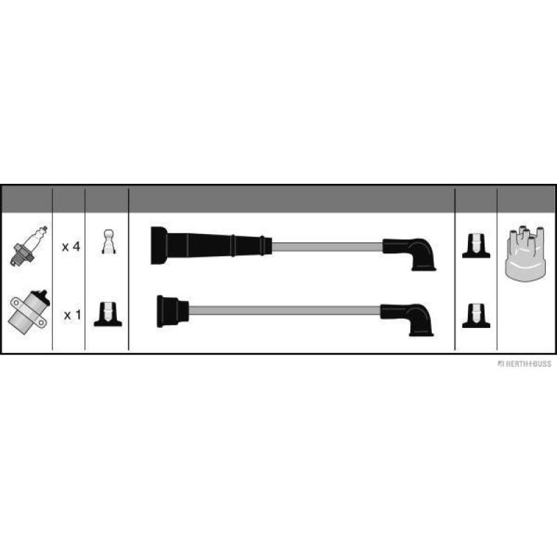 Kit de câbles d'allumage HERTH+BUSS JAKOPARTS J5381001 - Visuel 1