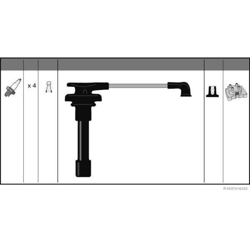 Kit de câbles d'allumage HERTH+BUSS JAKOPARTS J5381005 - Visuel 1