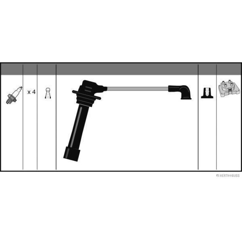 Kit de câbles d'allumage HERTH+BUSS JAKOPARTS J5383012 - Visuel 1