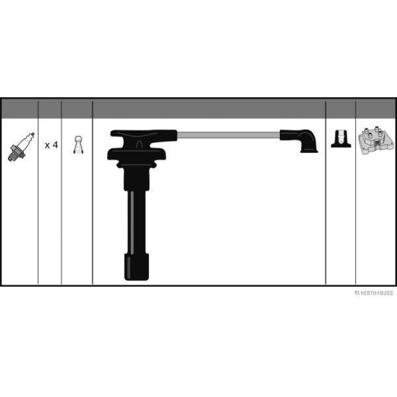 Kit de câbles d'allumage HERTH+BUSS JAKOPARTS J5384006 - Visuel 1