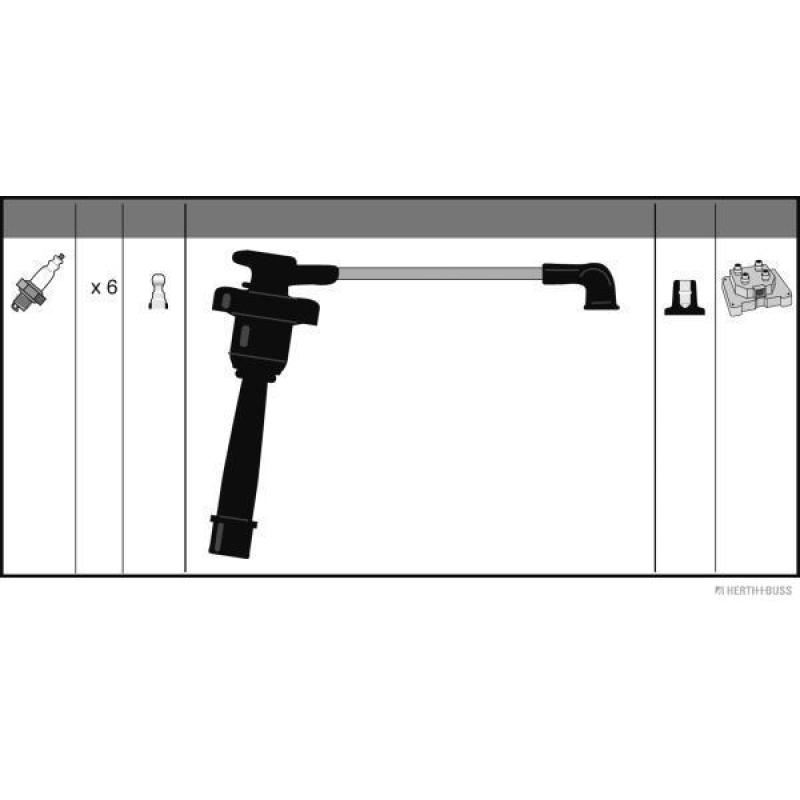 Kit de câbles d'allumage HERTH+BUSS JAKOPARTS J5385012 - Visuel 1