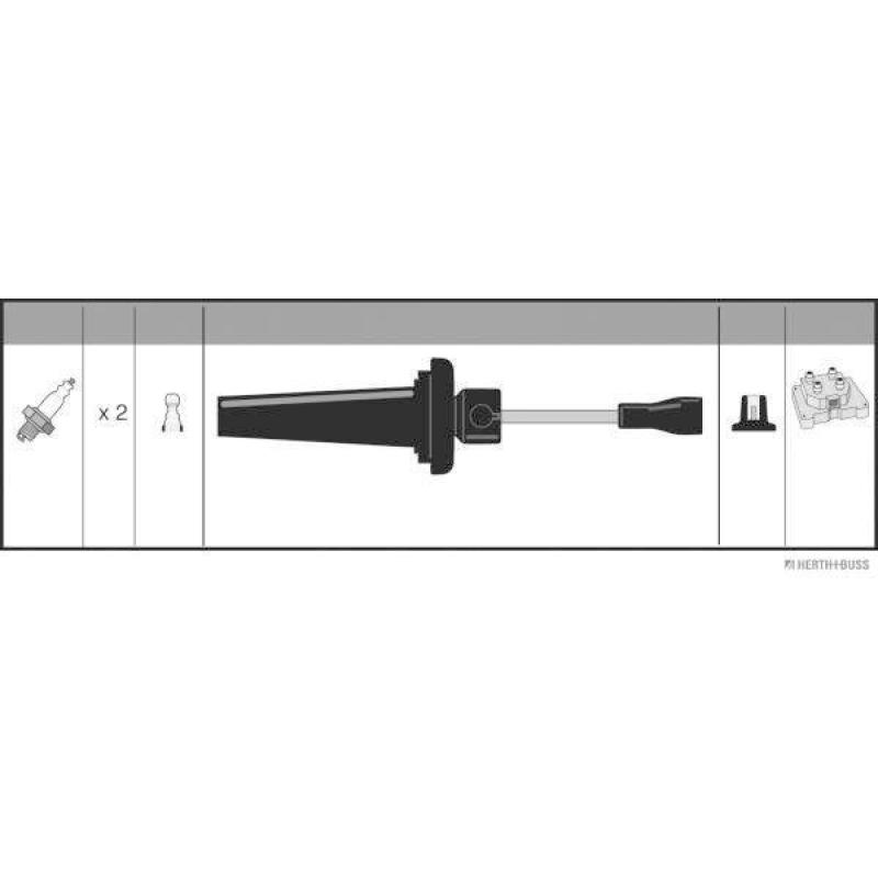 Kit de câbles d'allumage HERTH+BUSS JAKOPARTS J5385030 - Visuel 1