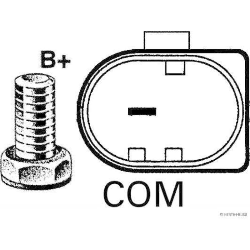 Alternateur HERTH+BUSS ELPARTS 32439730 - Visuel 2