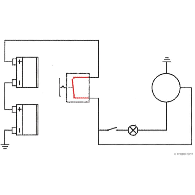 Interrupteur principal, batterie HERTH+BUSS ELPARTS 70465025 - Visuel 1