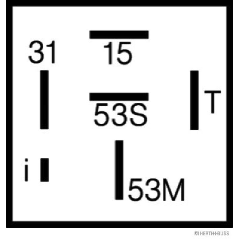 Relais, intervalle d'essuyage HERTH+BUSS ELPARTS 75614020 - Visuel 1
