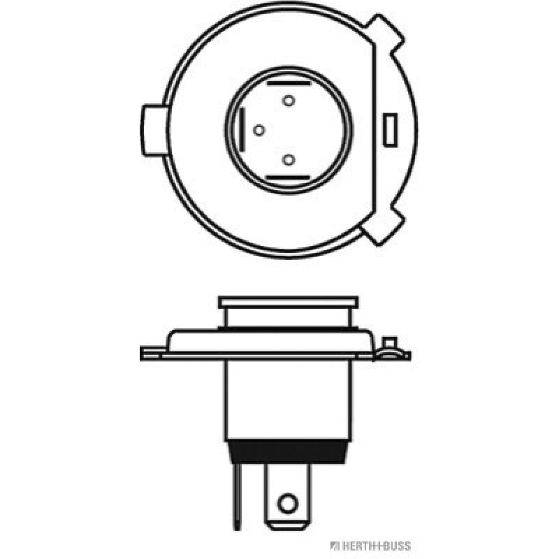 Ampoule, projecteur longue portée HERTH+BUSS ELPARTS 89901100 - Visuel 1