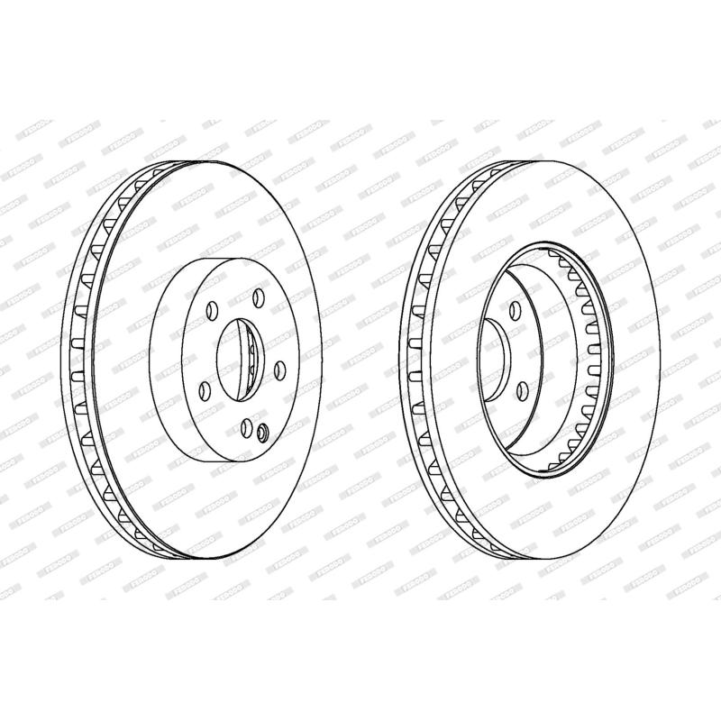 Jeu de 2 disques de frein avant FERODO DDF1692C-1 - Visuel 1