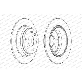 Jeu de 2 disques de frein arrière FERODO OEM 42510SZ3900