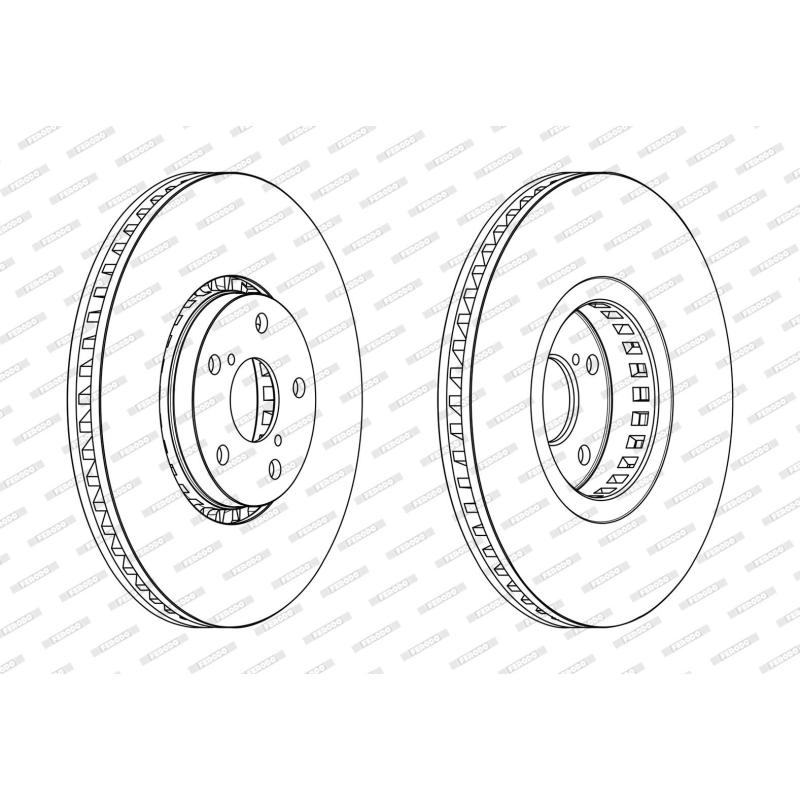 Disque de frein avant gauche FERODO DDF2497LC-1 - Visuel 1