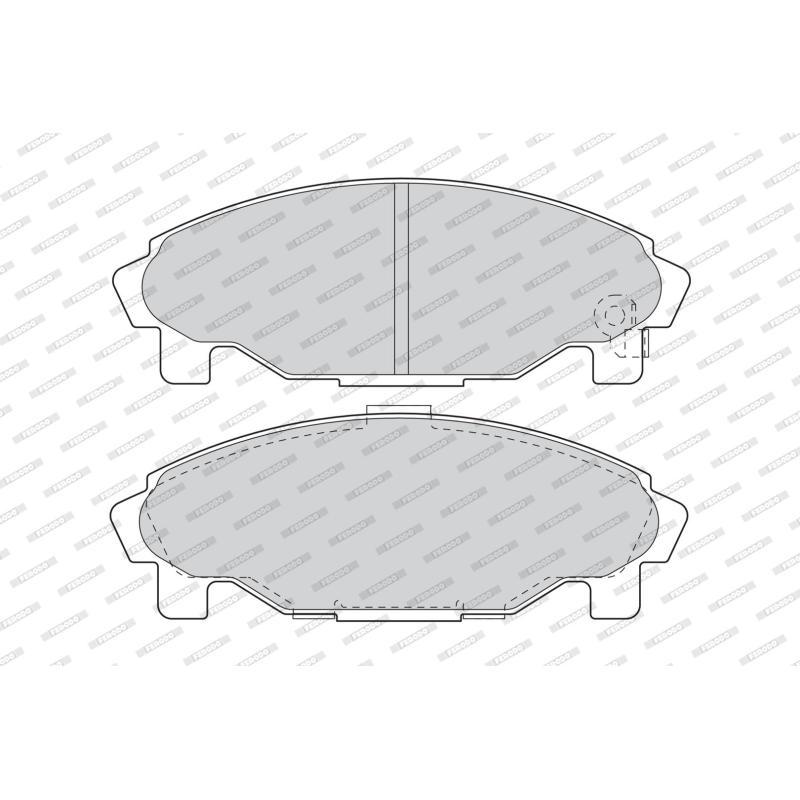 Jeu de 4 plaquettes de frein avant FERODO FDB1009 - Visuel 1