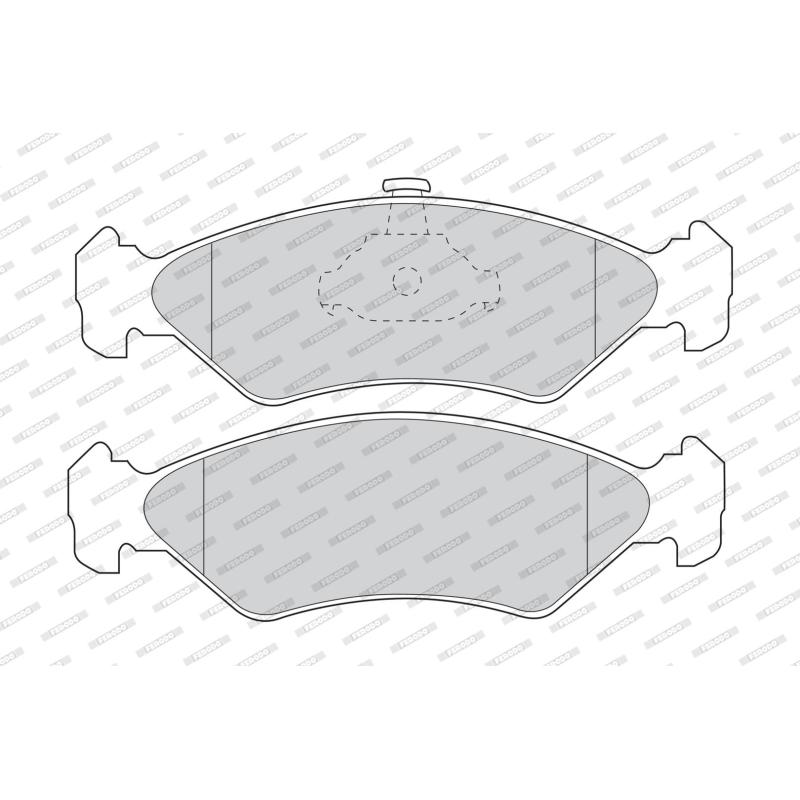 Jeu de 4 plaquettes de frein avant FERODO FDB1082 - Visuel 1