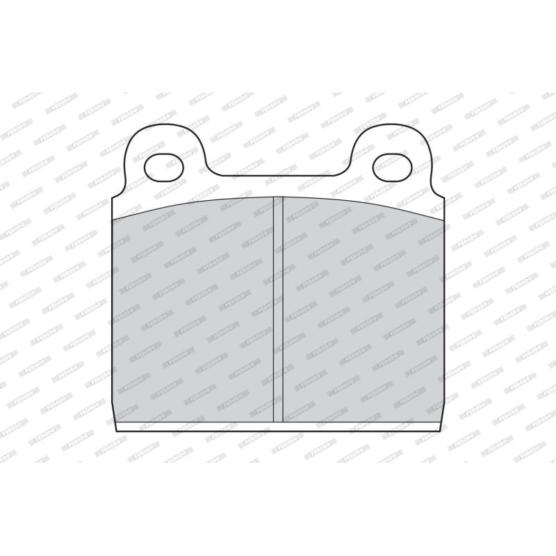 Jeu de 4 plaquettes de frein avant FERODO FDB11 - Visuel 1