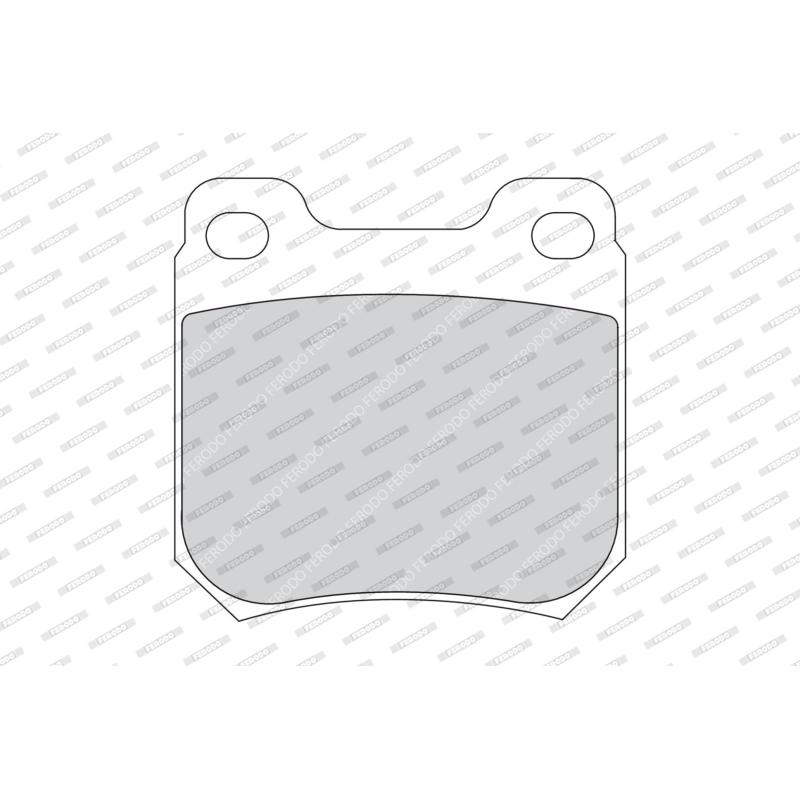 Jeu de 4 plaquettes de frein arrière FERODO FDB1117 - Visuel 1