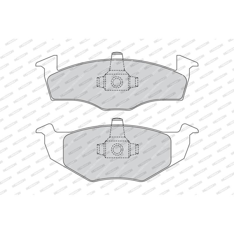 Jeu de 4 plaquettes de frein avant FERODO FDB1288 - Visuel 1
