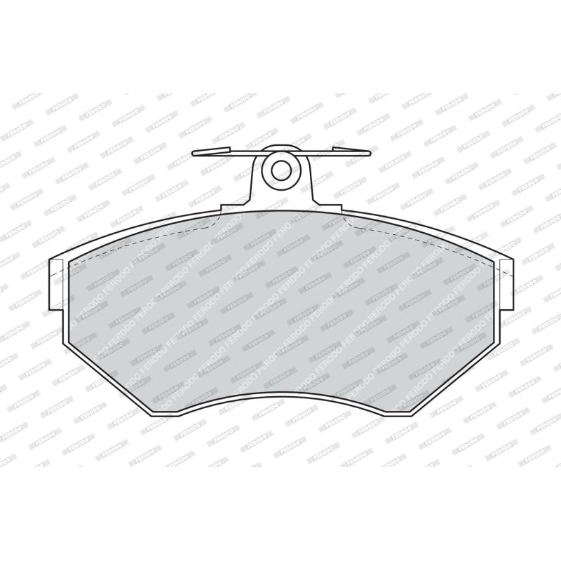 Jeu de 4 plaquettes de frein avant FERODO FDB1289 - Visuel 1