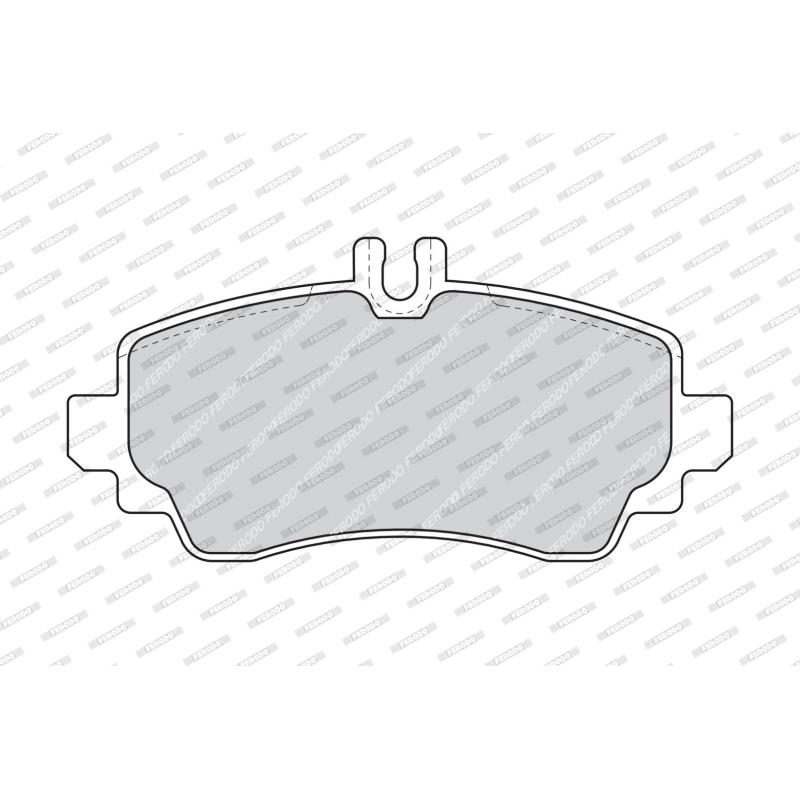 Jeu de 4 plaquettes de frein avant FERODO FDB1303 - Visuel 1