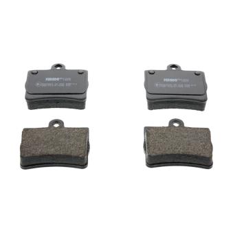 Jeu de 4 plaquettes de frein arrière FERODO [FDB1310]