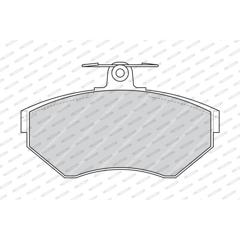 Jeu de 4 plaquettes de frein avant FERODO FDB1312 - Visuel 1
