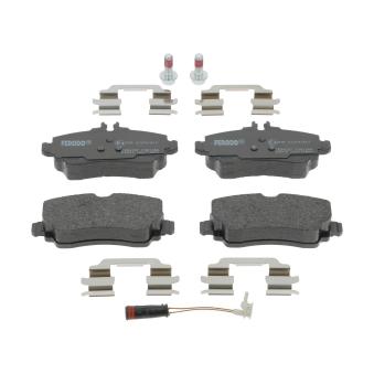 Jeu de 4 plaquettes de frein avant FERODO [FDB1356]