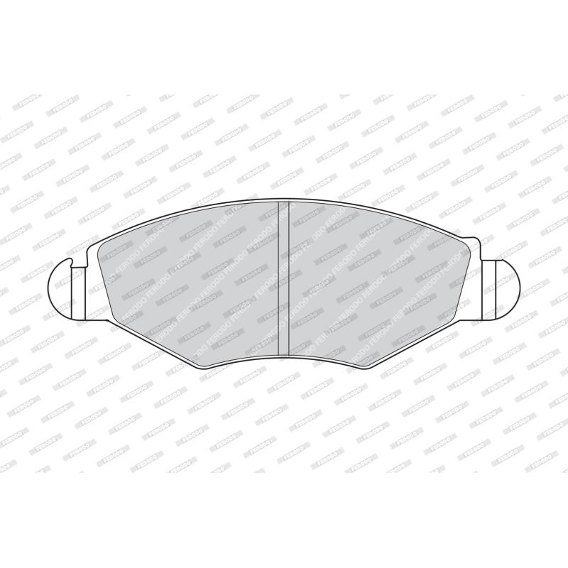 Jeu de 4 plaquettes de frein avant FERODO FDB1378 - Visuel 1