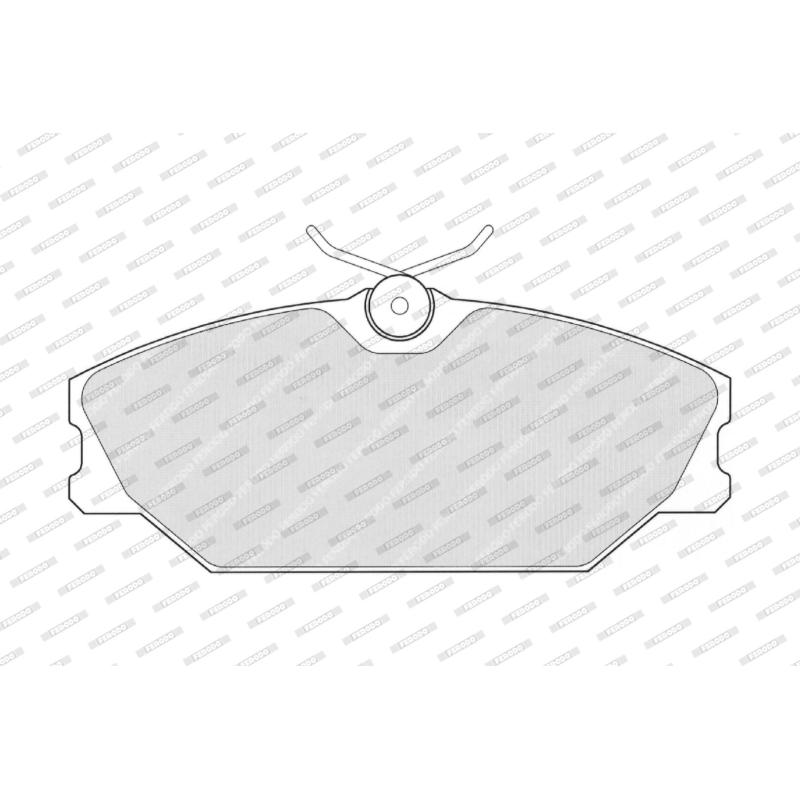Jeu de 4 plaquettes de frein avant FERODO FDB1420 - Visuel 1