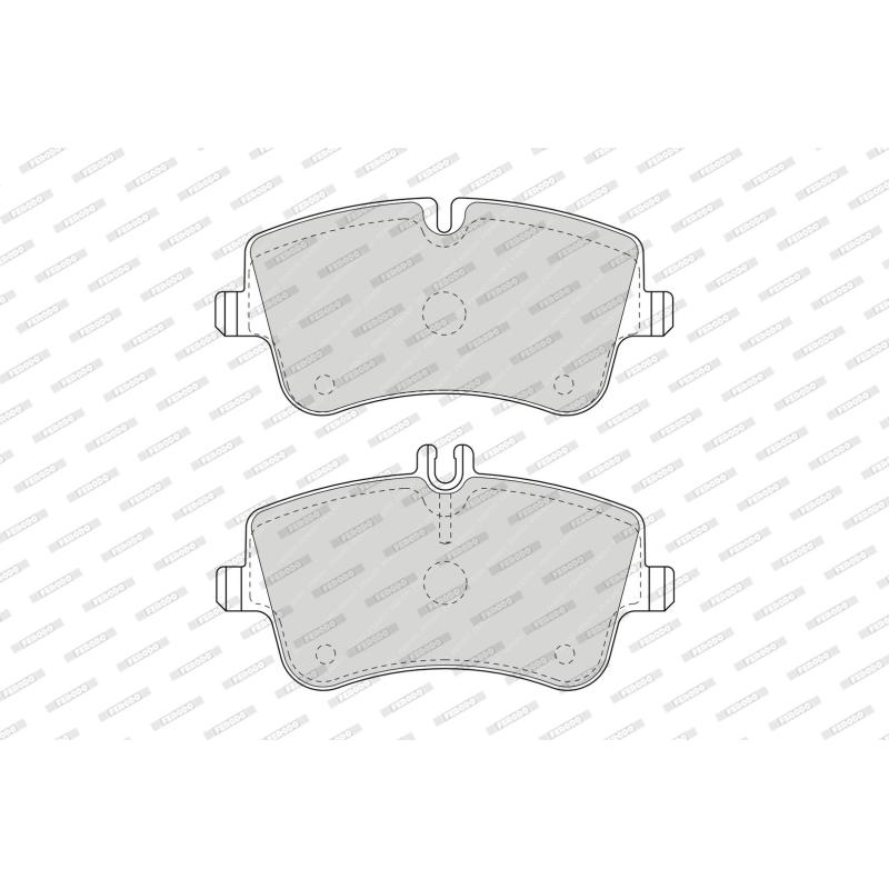 Jeu de 4 plaquettes de frein avant FERODO FDB1429 - Visuel 1
