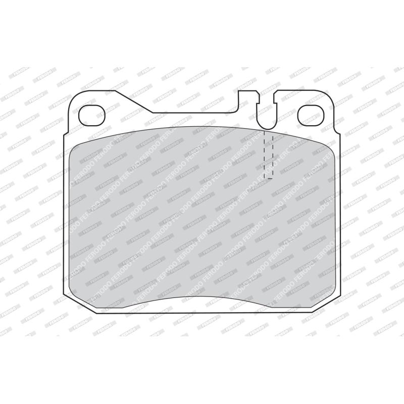 Jeu de 4 plaquettes de frein avant FERODO FDB143 - Visuel 1