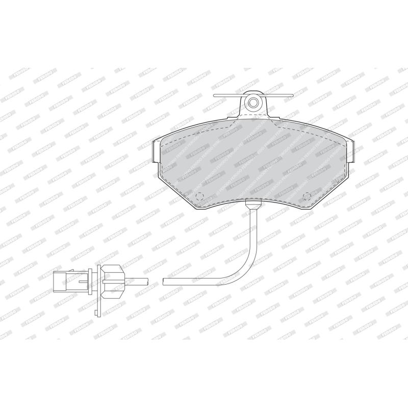 Jeu de 4 plaquettes de frein avant FERODO FDB1451 - Visuel 1