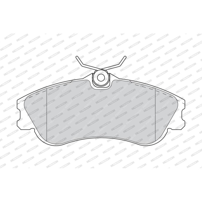 Jeu de 4 plaquettes de frein avant FERODO FDB1477 - Visuel 1