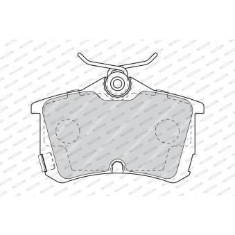 Jeu de 4 plaquettes de frein arrière FERODO [FDB1506]