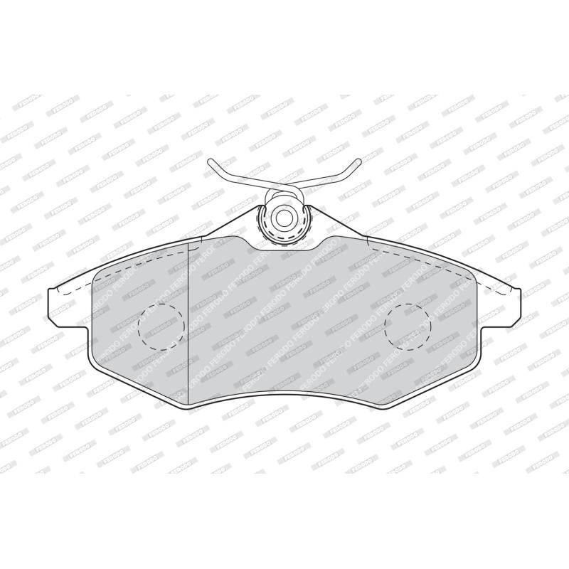 Jeu de 4 plaquettes de frein avant FERODO FDB1542 - Visuel 1