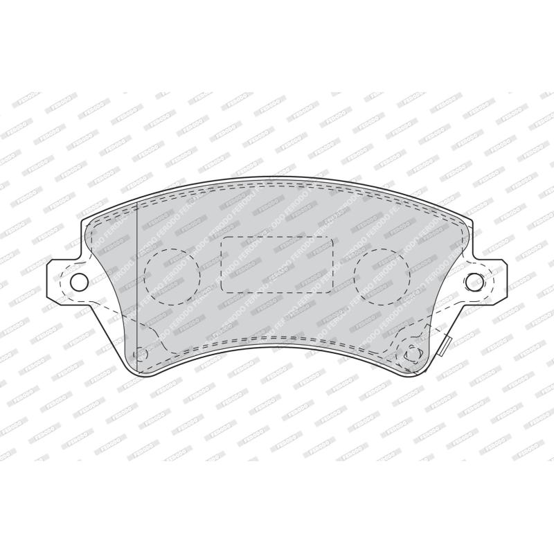 Jeu de 4 plaquettes de frein avant FERODO FDB1573 - Visuel 1