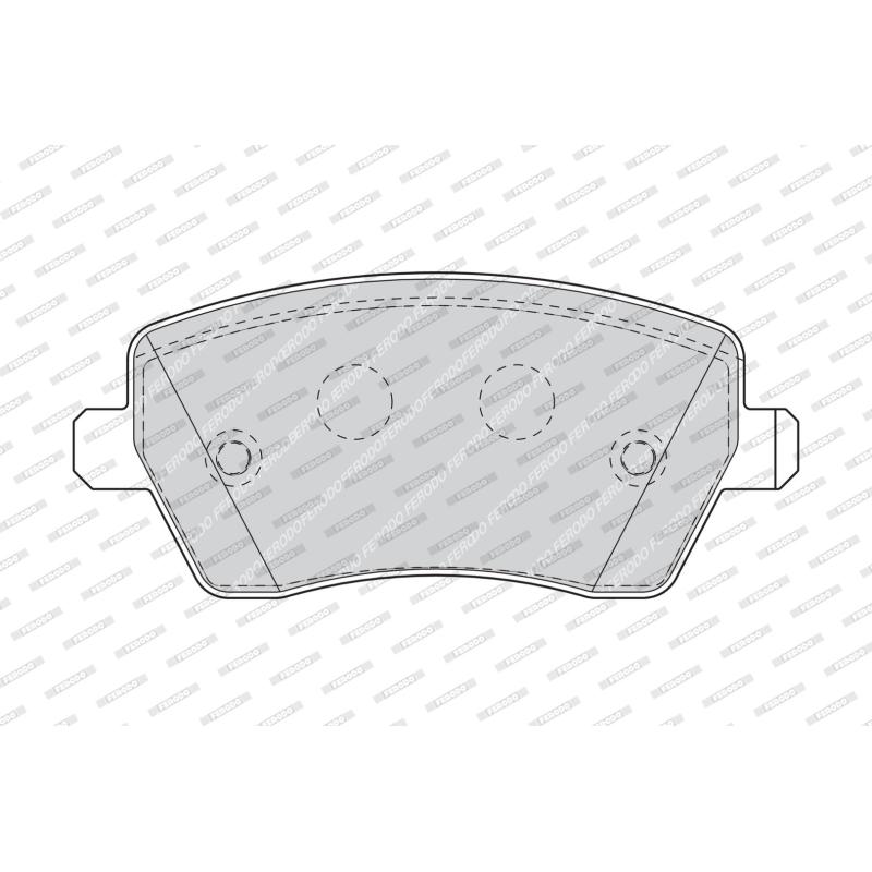 Jeu de 4 plaquettes de frein avant FERODO FDB1617 - Visuel 1