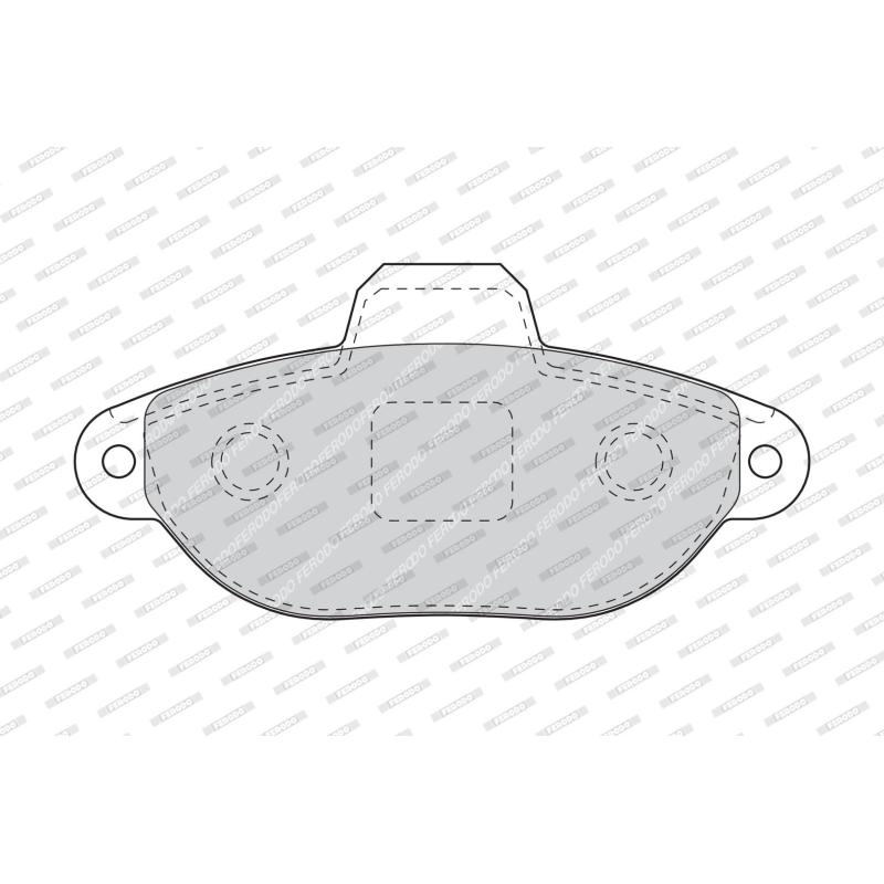 Jeu de 4 plaquettes de frein avant FERODO FDB1630 - Visuel 1