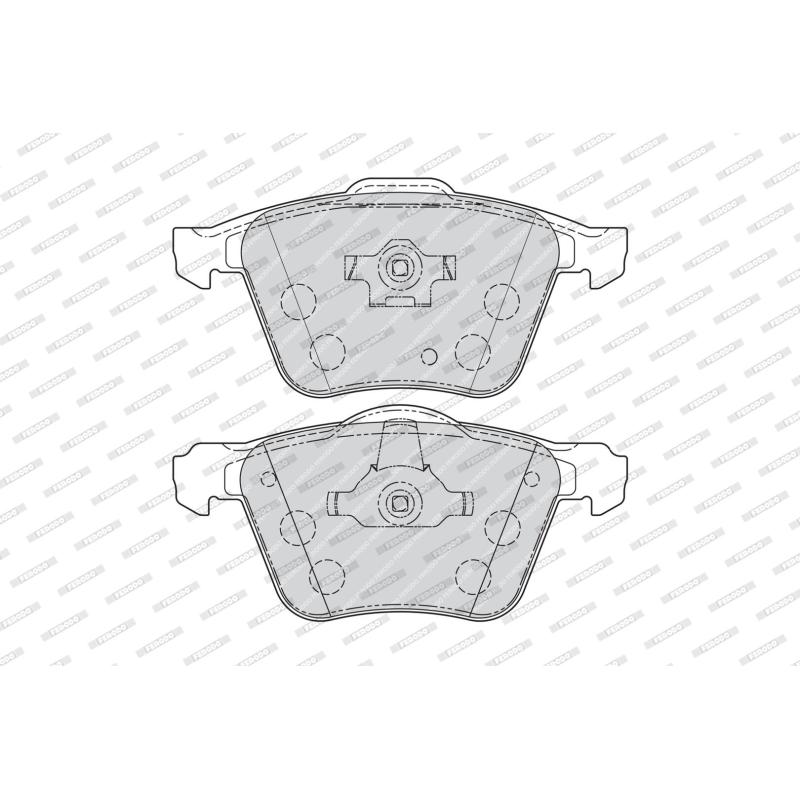 Jeu de 4 plaquettes de frein avant FERODO FDB1631 - Visuel 1