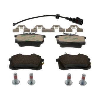 Jeu de 4 plaquettes de frein arrière FERODO FDB1645 pour AUDI A3 1.6 FSI - 110cv