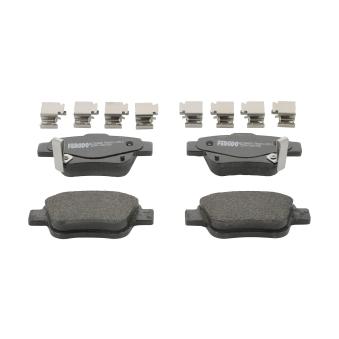 Jeu de 4 plaquettes de frein arrière FERODO [FDB1649]