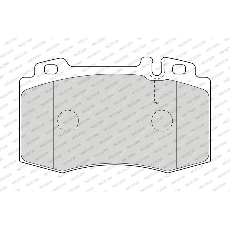 Jeu de 4 plaquettes de frein avant FERODO FDB1661 - Visuel 1