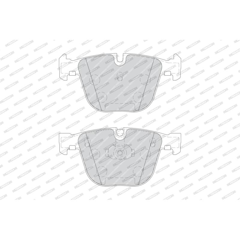 Jeu de 4 plaquettes de frein arrière FERODO FDB1672 - Visuel 1
