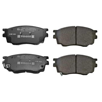 Jeu de 4 plaquettes de frein avant FERODO OEM GJYB3323ZC