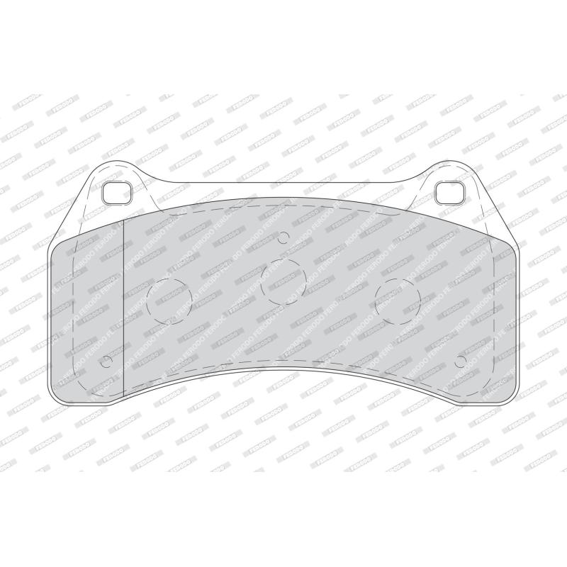 Jeu de 4 plaquettes de frein avant FERODO FDB1712 - Visuel 1