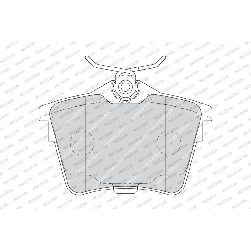 Jeu de 4 plaquettes de frein arrière FERODO FDB1727 - Visuel 1