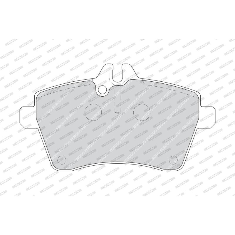 Jeu de 4 plaquettes de frein avant FERODO FDB1749 - Visuel 1